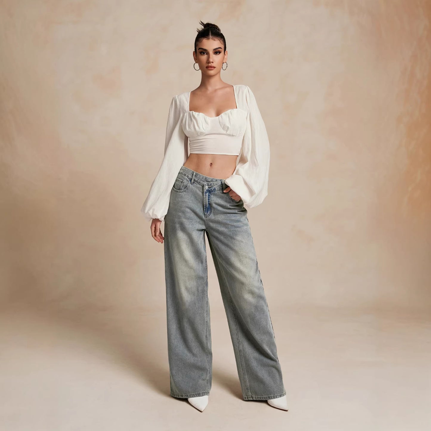 Slightly Flared Trousers
