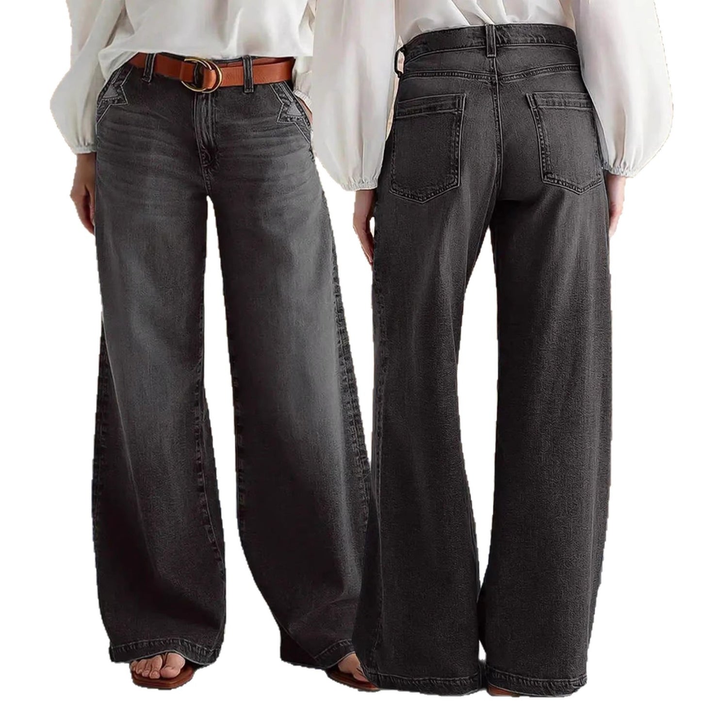 Straight-leg Jeans With Stretch