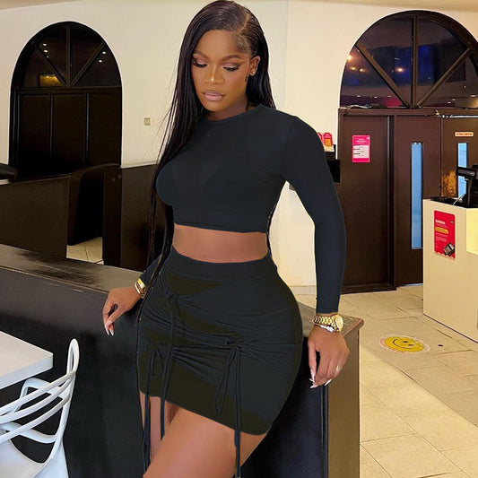 Mesh Skirt Set