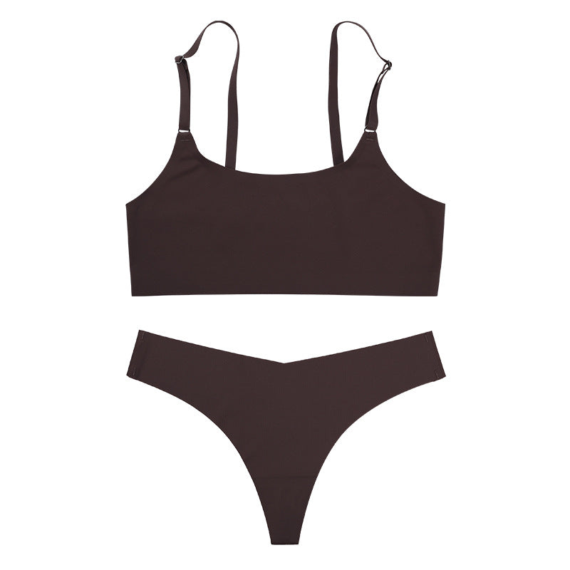 Bra Silk Underwear Set