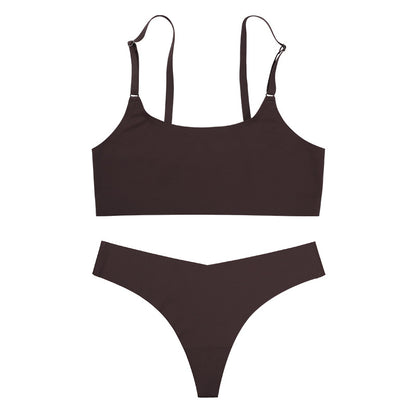 Bra Silk Underwear Set