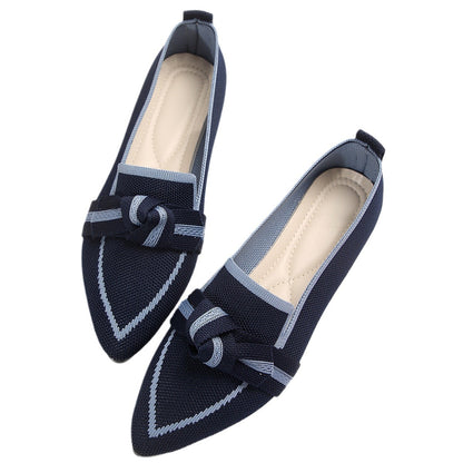 Toe Bow Flat Shoes