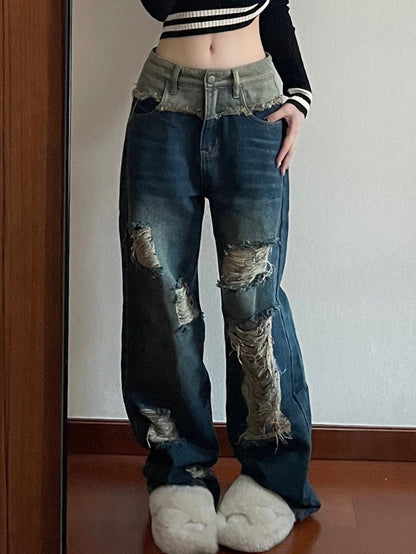 Vintage Ripped Jeans