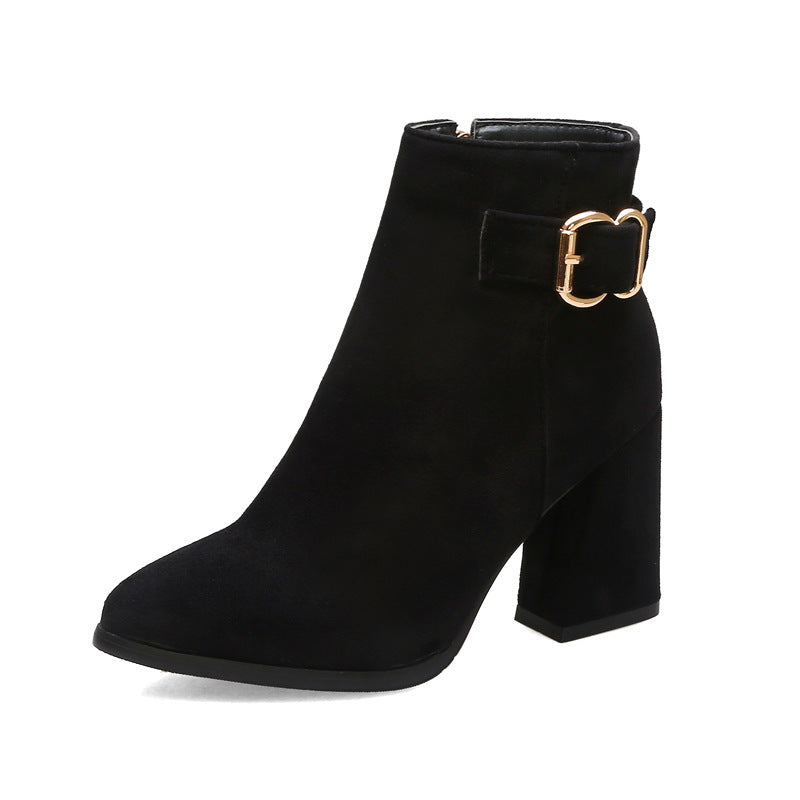 Leopard  heel boots