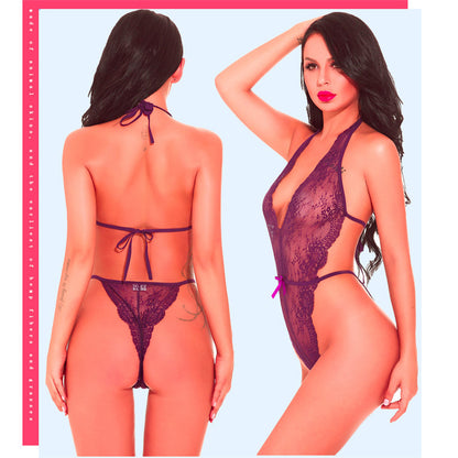 Lace  Mesh  Bodysuit