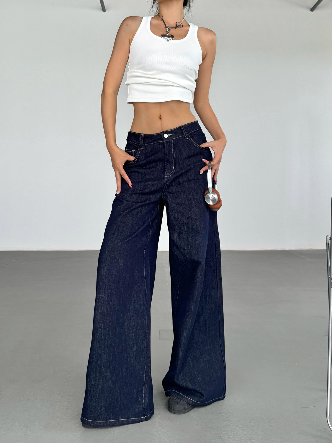 Retro Wide Leg Jeans