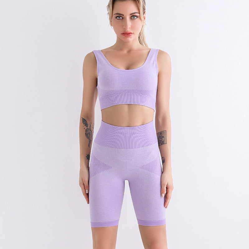 Bra Shorts Workout Clothes Set