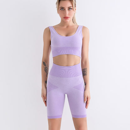 Bra Shorts Workout Clothes Set