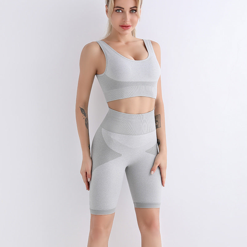 Bra Shorts Workout Clothes Set