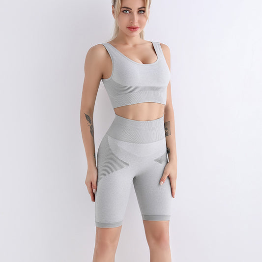 Bra Shorts Workout Clothes Set