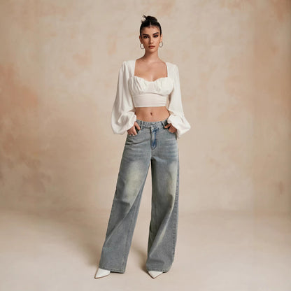 Slightly Flared  Trousers