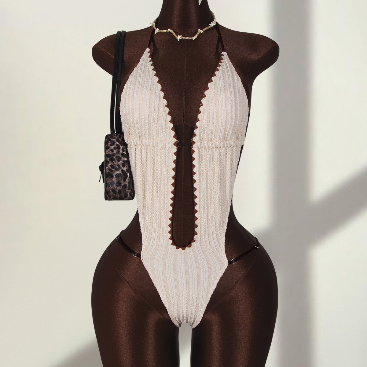 Lace-Up Swimsuit