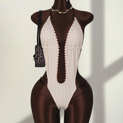 Lace-Up Swimsuit