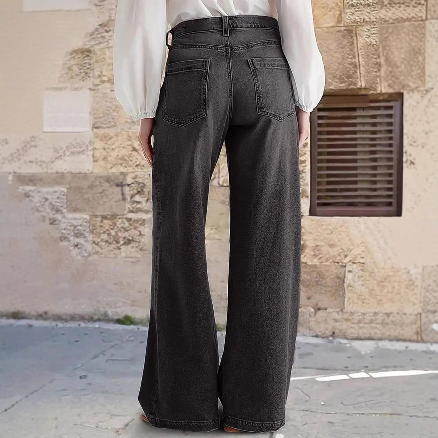 Straight-leg Jeans With Stretch