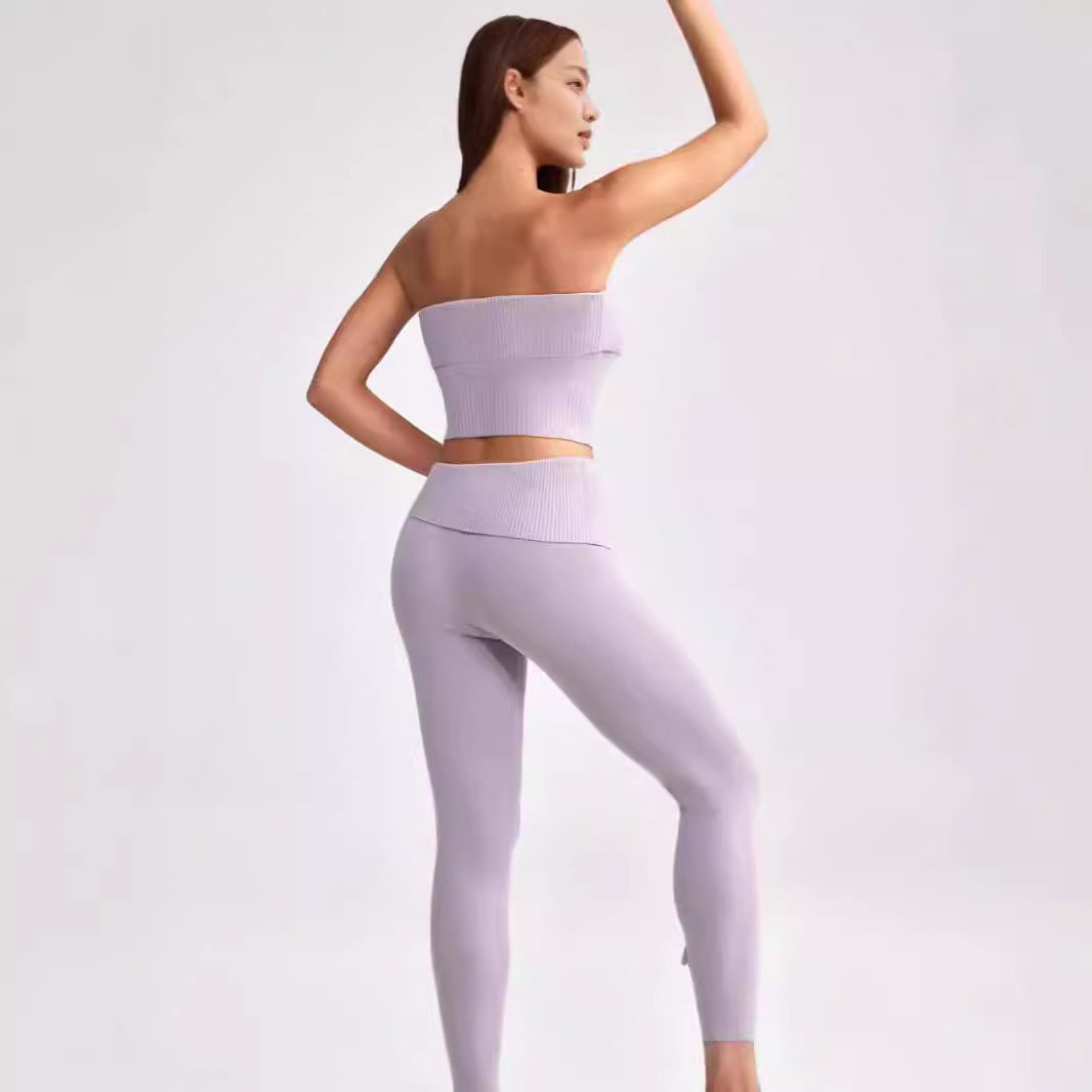Pants Yoga Clothes Two-piece Set