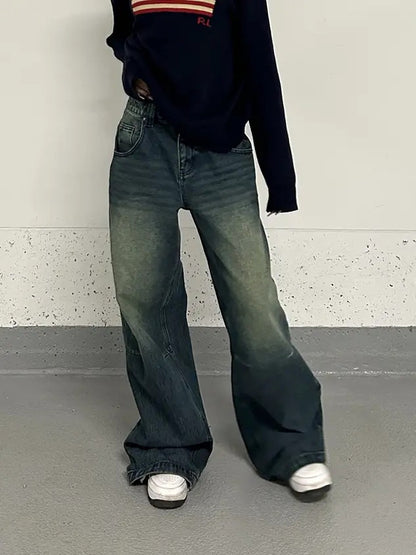 Idle Style Retro Washed Jeans