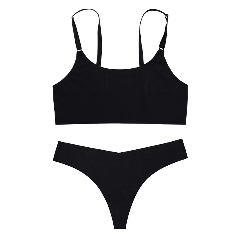 Bra Silk Underwear Set