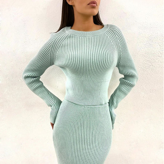 knitted top skirt