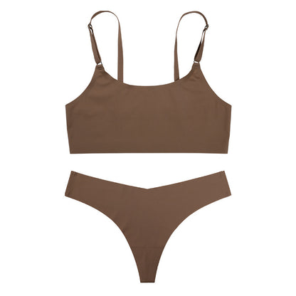 Bra Silk Underwear Set