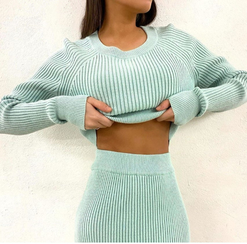 knitted top skirt
