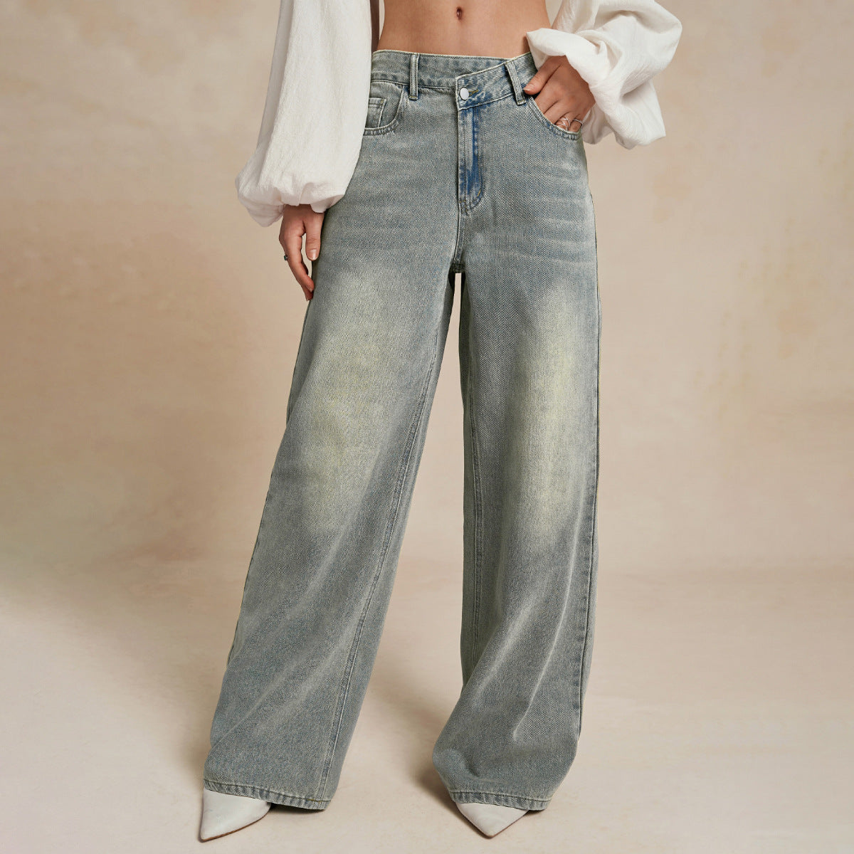 Slightly Flared  Trousers