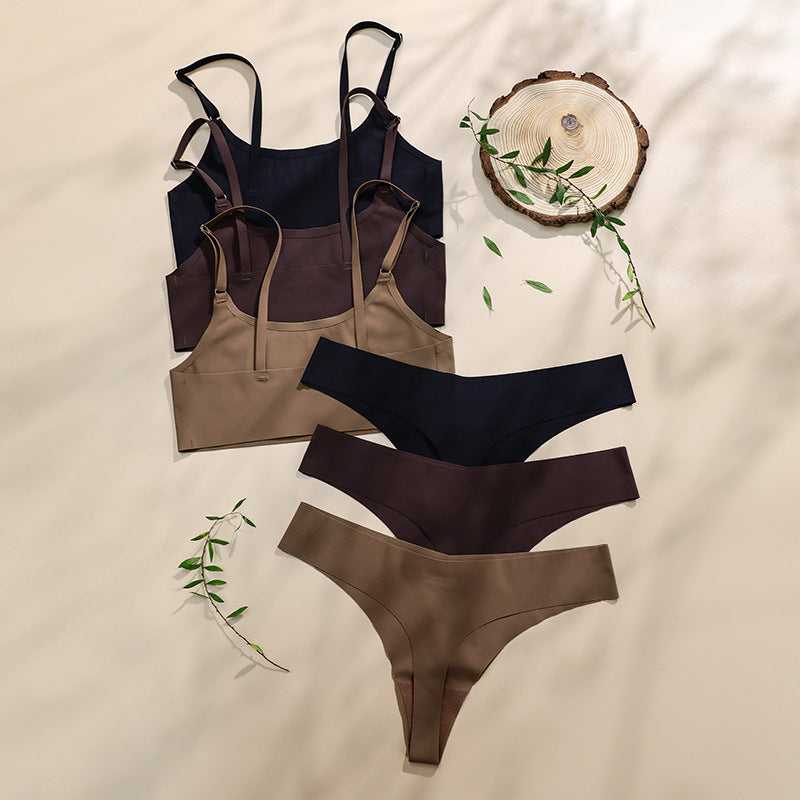 Bra Silk Underwear Set