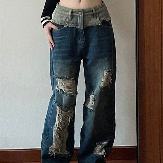 Vintage Ripped Jeans