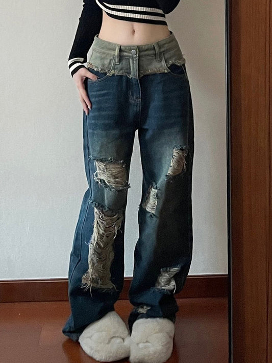 Vintage Ripped Jeans