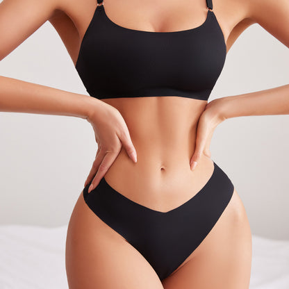 Bra Silk Underwear Set