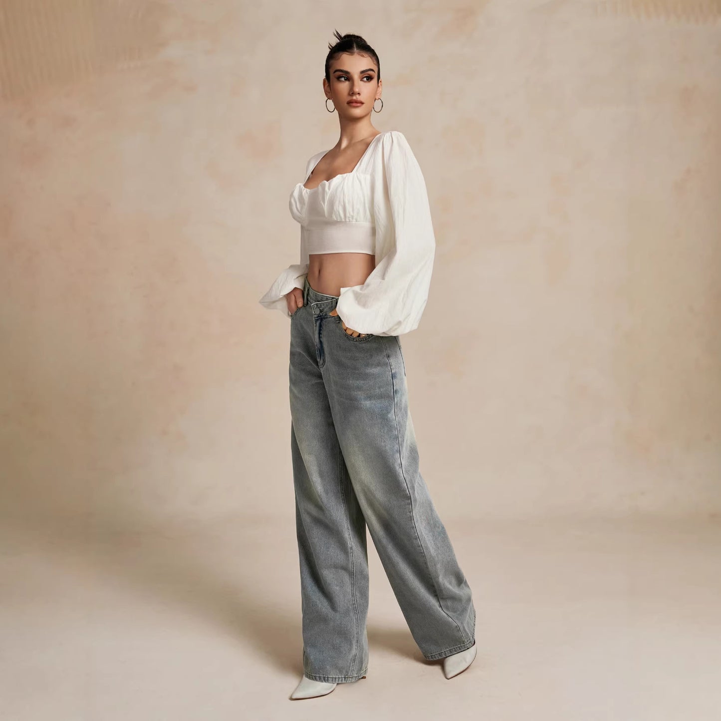 Slightly Flared  Trousers