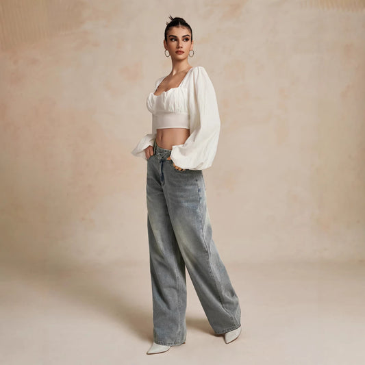 Slightly Flared  Trousers