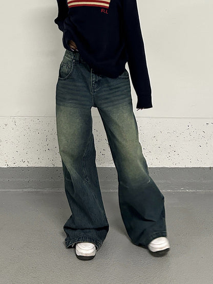 Idle Style Retro Washed Jeans