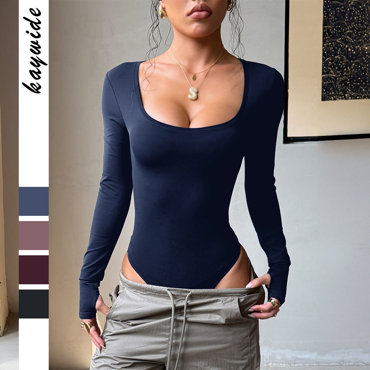 Yoga Long-Sleeve Tight Bodysuit