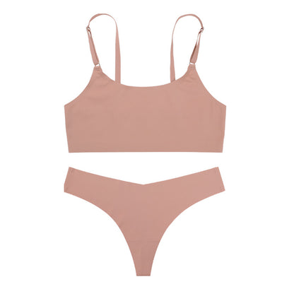 Bra Silk Underwear Set