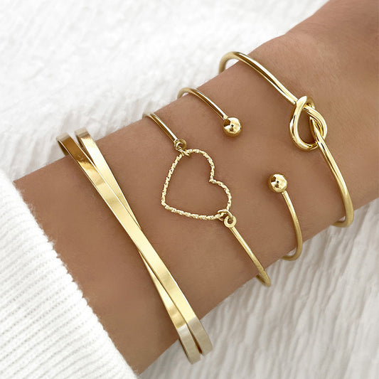 Gold Crystal  Bangle Bracelet