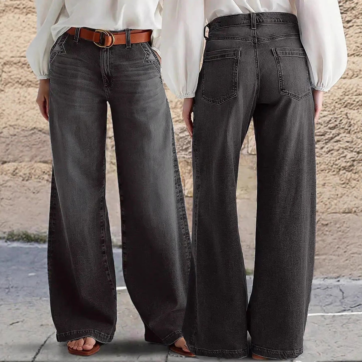Straight-leg Jeans With Stretch